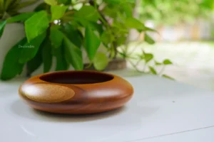 wooden decorative bowl for tabletops as a modern classic home decor element