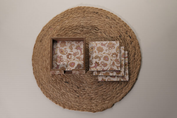Set of 4 coasters and stand (1) - Image 2