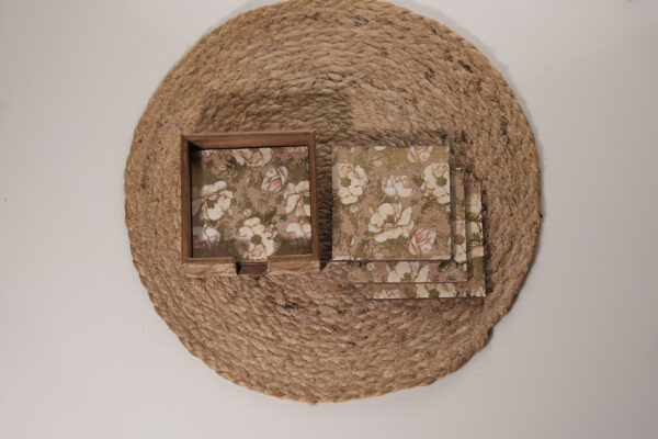 Set of 4 coasters with stand (2) - Image 2